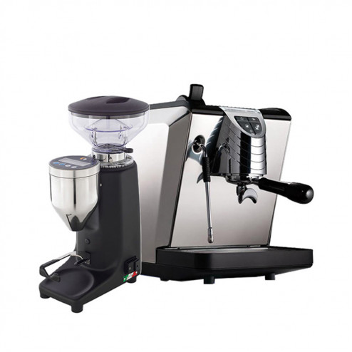 Nuova Simonelli Oscar 22 Neue Version schwarz & Quamar Q50 E