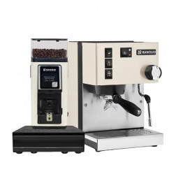 Rancilio Silvia V6 Wei&szlig; + Rancilio Stile SD Wei&szlig; + Rancilio Knock Box